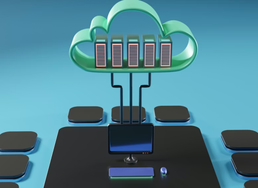 Cartoon Depiction of Cloud Computing